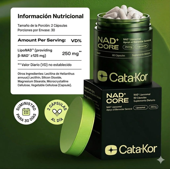 CATA-KOR NAD+ REJUVENECIMIENTO CELULAR